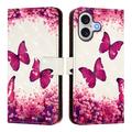 iPhone 17 Wonder Series Portemonnee Hoesje - Rozenvlinders