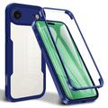 iPhone Air 360 Bescherming Hoesje - Blauw / Doorzichtig