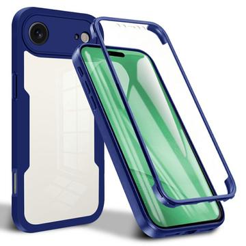 iPhone 17 Air 360 Bescherming Hoesje - Blauw / Doorzichtig