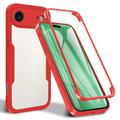iPhone Air 360 Bescherming Hoesje - Rood / Doorzichtig