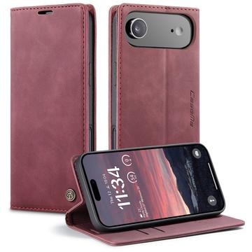 iPhone Air Caseme 013 Series Portemonnee Hoesje - Wijnrood