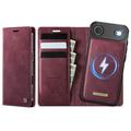 iPhone Air Caseme C49 2-in-1 afneembare portemonneehoes - MagSafe-compatibel, RFID - Rood