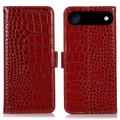 iPhone 17 Air Crocodile Series Wallet Leren Hoesje met RFID