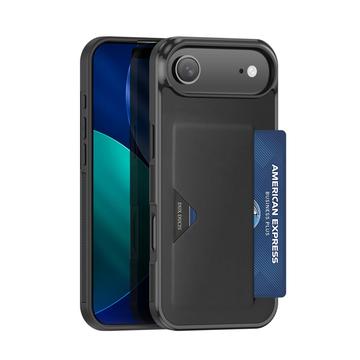 iPhone 17 Air Dux Ducis Pocard hoesje met kaarthouder - Zwart