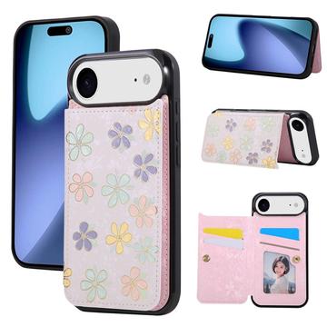iPhone Air Bloemenprint Hoesje met RFID-kaarthouder