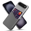 iPhone Air KSQ Hoesje met Kaartenzak - Grijs