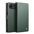 iPhone Air Qialino 2-in-1 Afneembare Portemonnee Leren Hoesje - MagSafe Compatibel - Groen