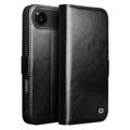 iPhone 17 Air Qialino Classic Wallet Leren Hoesje - Zwart