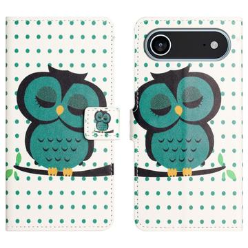 iPhone 17 Air Style Series Portemonnee Hoesje - Uil