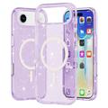 iPhone 17 Air Stylish Glitter Series Hybride Hoesje - MagSafe-compatibel - Paars