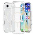 iPhone 17 Air Stylish Glitter Series Hybride Hoesje - MagSafe-compatibel - Wit