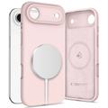 iPhone Air Tech-Protect Vloeibare siliconen hoesje - MagSafe compatibel - Roze parel