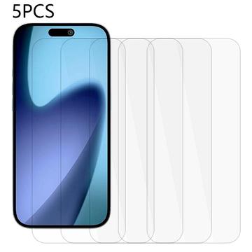 iPhone 17 Air Glazen Screenprotector - 9H - Case Friendly - 5 Stu.