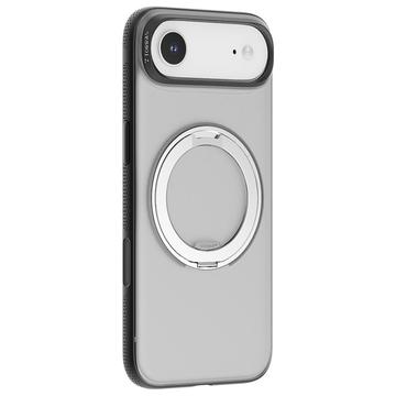 iPhone 17 Air Torras O Fitness-hoesje met 360 standaard - MagSafe compatibel - Zwart