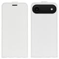 iPhone 17 Air Verticale Flip Hoesje met Kaartsleuf - Wit