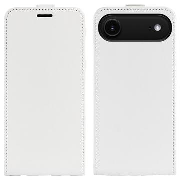 iPhone 17 Air Verticale Flip Hoesje met Kaartsleuf - Wit