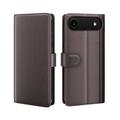 iPhone 17 Air Leren Wallet Hoesje met Statief - Bruin