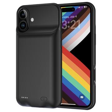iPhone 17 Reservebatterij - 6000mAh - Zwart