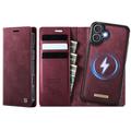 iPhone 17 Caseme C49 2-in-1 afneembare portemonneehoes - MagSafe-compatibel, RFID - Rood