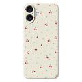 iPhone 17 Kersenpatroon TPU hoesje - Beige