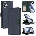 iPhone 17 Afneembare Portemonnee Hoesje met MagSafe, RFID-bescherming en handriem - Blauw / Groen