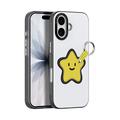 iPhone 17 Dux Ducis Luvy hoesje met Vingerring/Handriem - Wit / Ster