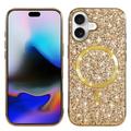 iPhone 17 Gegalvaniseerde Glitter Hoesje - MagSafe-compatibel - Goud