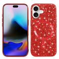 iPhone 17 Gegalvaniseerde Glitter Hoesje - MagSafe-compatibel - Rood