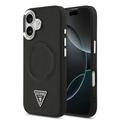 iPhone 17 Guess Triangle Logo-hoesje - MagSafe-compatibel - Zwart