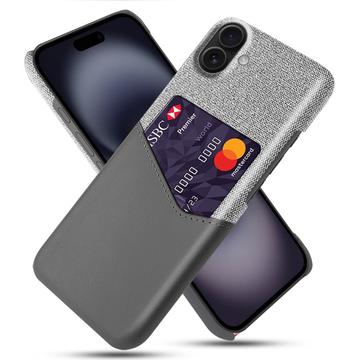 iPhone 17 KSQ Hoesje met Kaartenzak - Grijs