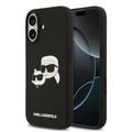 iPhone 17 Karl Lagerfeld Double Heads MagSafe Vloeibare siliconen hoes