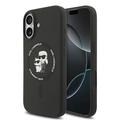 iPhone 17 Karl Lagerfeld Karl and Choupette Vloeibaar Siliconen MagSafe Hoesje