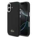 iPhone 17 Lacoste Iconic Petit Pique Metal Logo-hoesje - compatibel met MagSafe - zwart