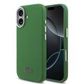 iPhone 17 Lacoste Iconic Petit Pique Metal Logo hoesje - MagSafe-compatibel - Groen