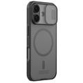 iPhone 17 Nillkin CamShield Pro Magnetic Hybride Hoesje - Doorschijnend zwart