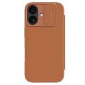 iPhone 17 Nillkin Qin Pro Flip Cover - Bruin