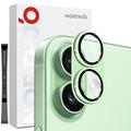 iPhone 17 Northjo Volledige bescherming mat metaal en gehard glas Camera Lens Beschermer - Groen