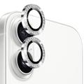 iPhone 17 Northjo Strass Camera Lens Beschermer Set - Zilver