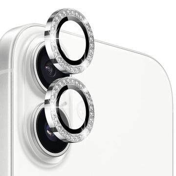 iPhone 17 Northjo Strass Camera Lens Beschermer Set - Zilver