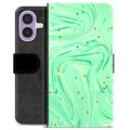 iPhone 17 Premium Portemonnee Hoesje - Groene Munt