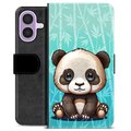iPhone 17 Premium Portemonnee Hoesje - Panda