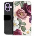 iPhone 17 Premium Portemonnee Hoesje - Romantische Bloemen