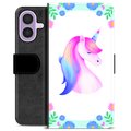 iPhone 17 Premium Portemonnee Hoesje - Eenhoorn
