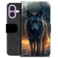 iPhone 17 Premium Portemonnee Hoesje - Wolf