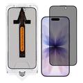 iPhone 17 Privacy Gehard Glas Screen Protector met Installatiehulpmiddel - 9H - Zwarte Rand