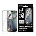 iPhone 17 Pro/18 Pro PanzerGlass Safe Ultra-Wide Fit Glazen Screenprotector - 9H - Zwarte rand