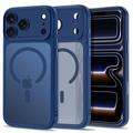 iPhone 17 Pro/18 Pro Tech-Protect MagPeak MagSafe CC-hoesje - mat diepblauw