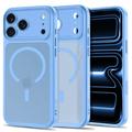 iPhone 17 Pro/18 Pro Tech-Protect MagPeak MagSafe CC-hoesje - mat lichtblauw