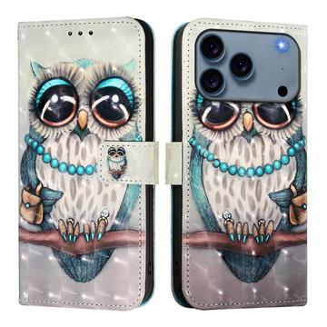 iPhone 17 Pro Wonder Series Portemonnee Hoesje - Uil
