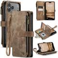 iPhone 17 Pro Caseme C30 Multifunctioneel Portemonnee Hoesje - Bruin